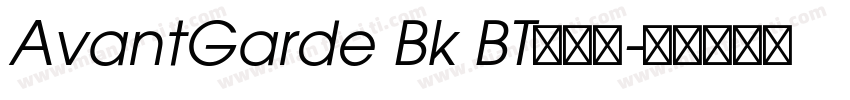 AvantGarde Bk BT超亮体字体转换